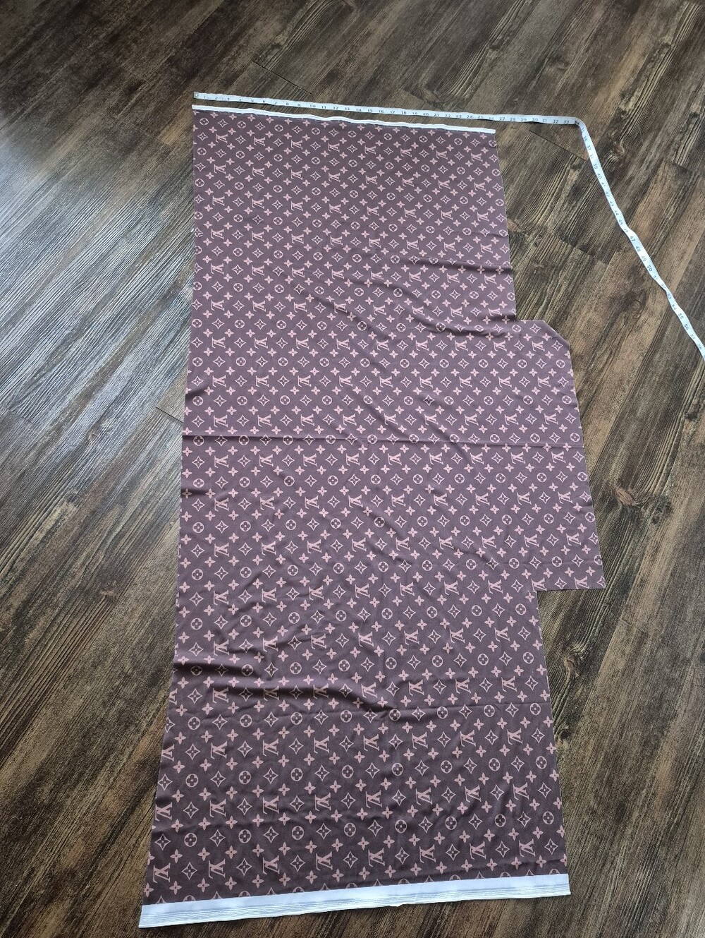 Louis Vuitton Scrap Fabric Stretchy Crafting Material